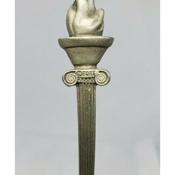 Fort Pewter Atlanta 1996 Vintage 100th Olympic Flame Embossed Mini Spoon - Picture 4 of 11